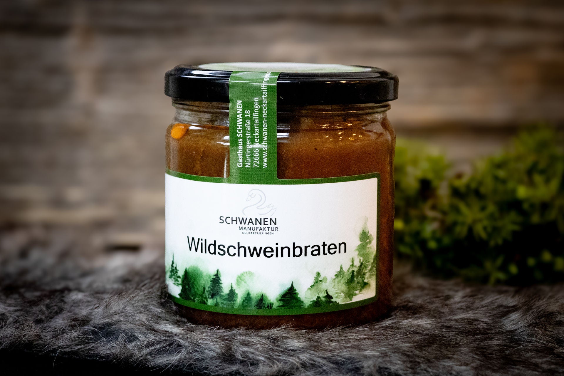 Wildschweinbraten im Glas