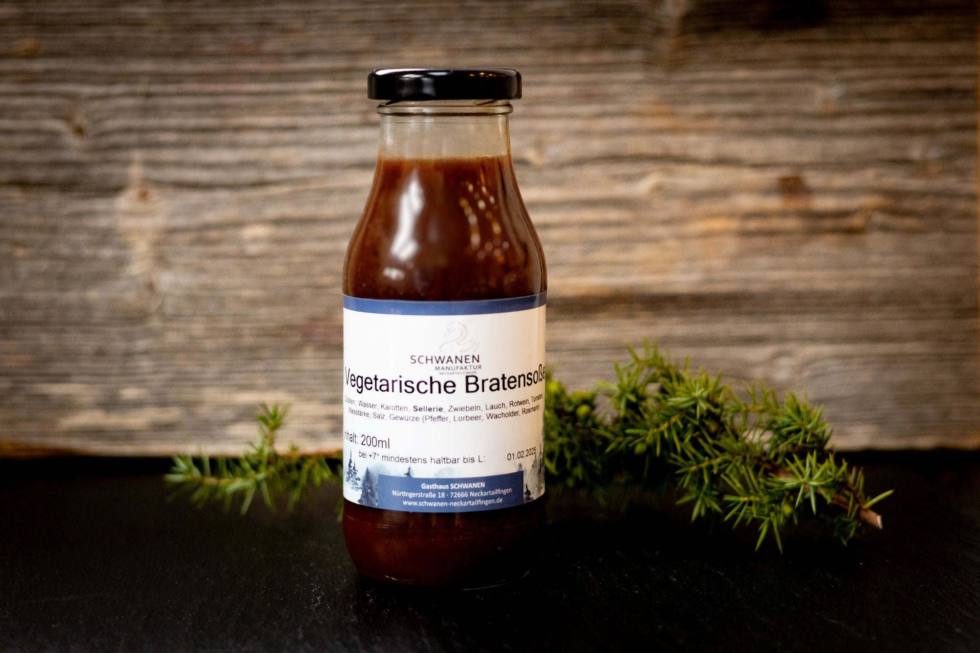 vegetarische Bratensoße in der Flasche