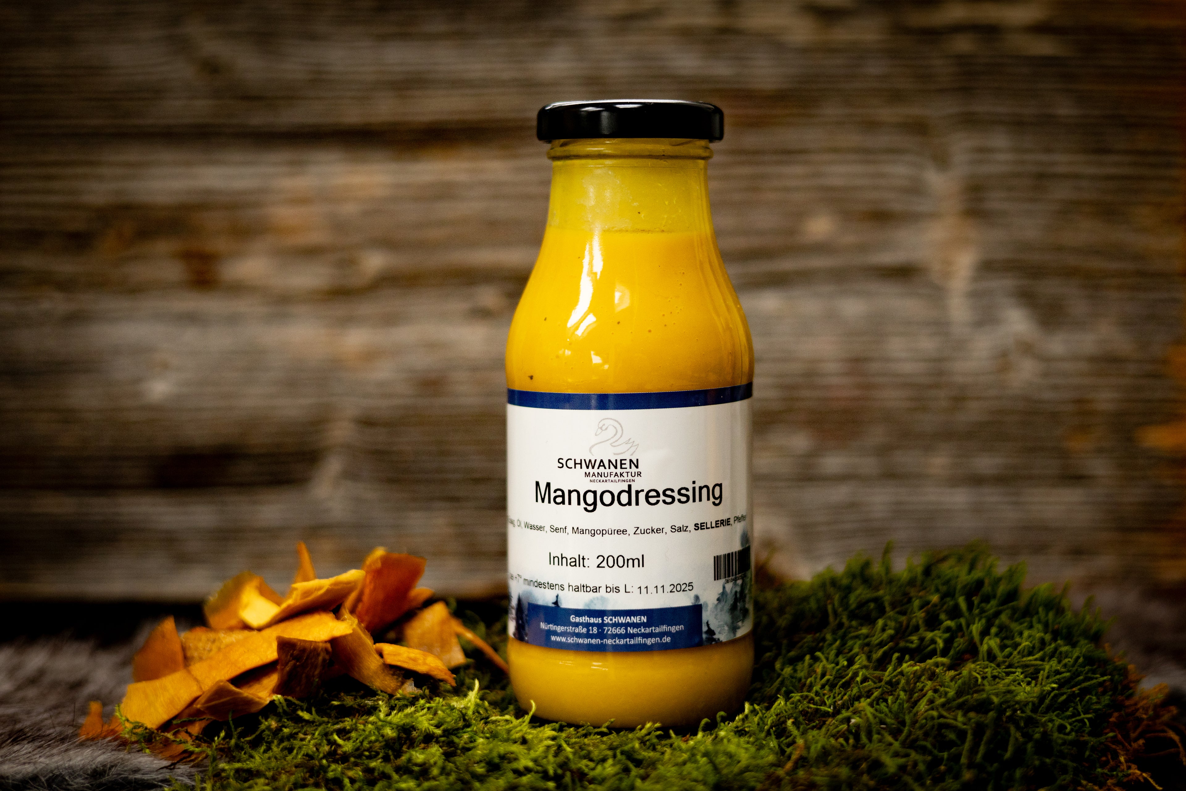 Mangodressing in der Flasche 