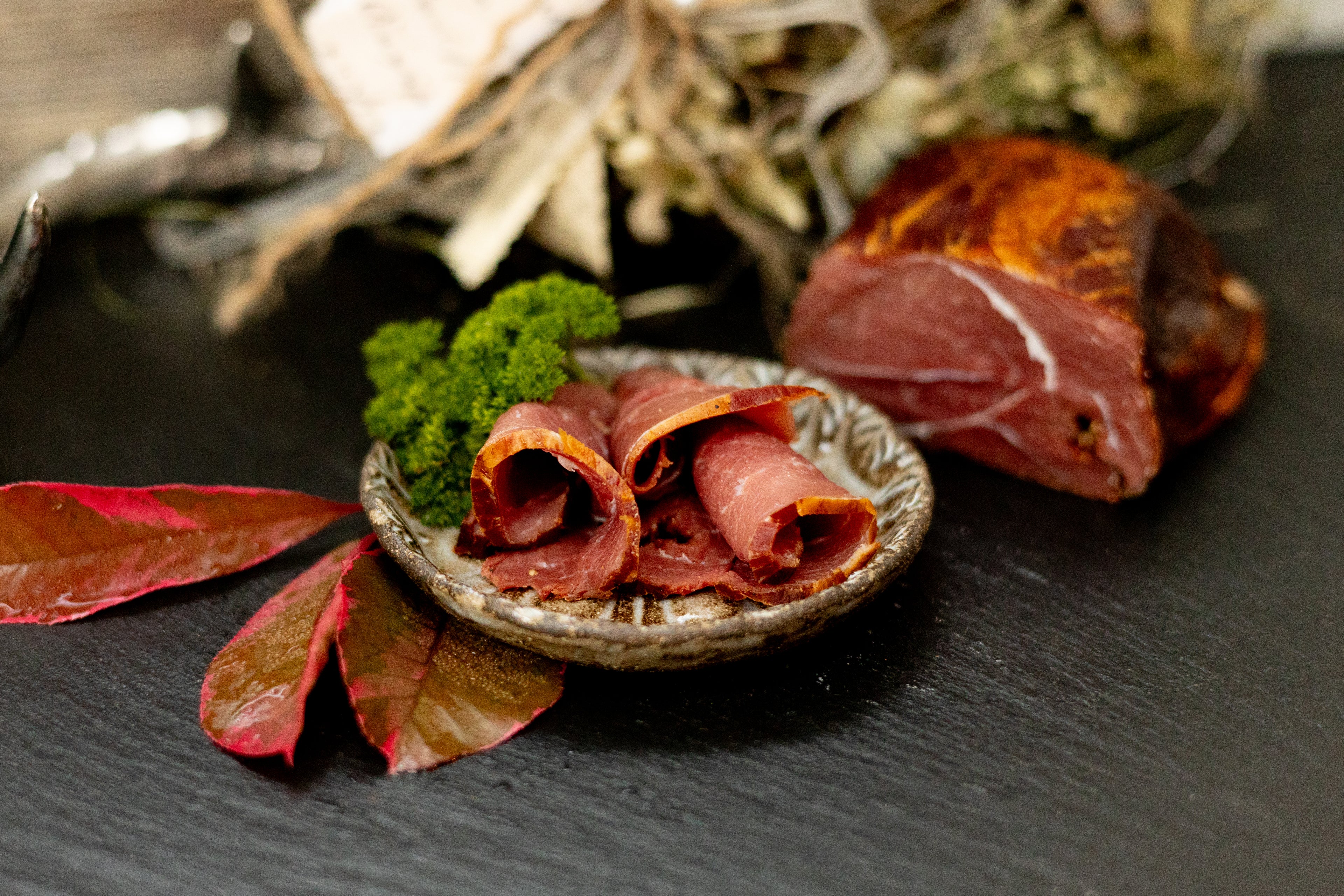 Wildschweinschinken aus der Nuss